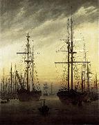 Caspar David Friedrich, View of a Harbour